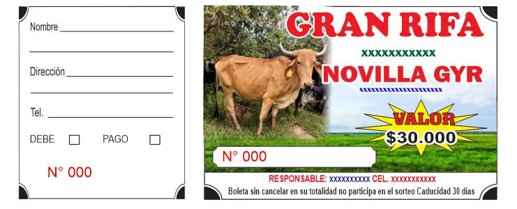 Rifas personalizadas